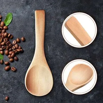 30 Small Wooden Spoons for Kitchen & Serving Convenience