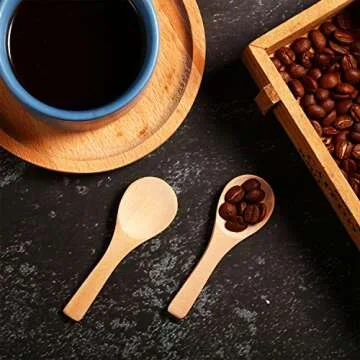 30 Small Wooden Spoons for Kitchen & Serving Convenience