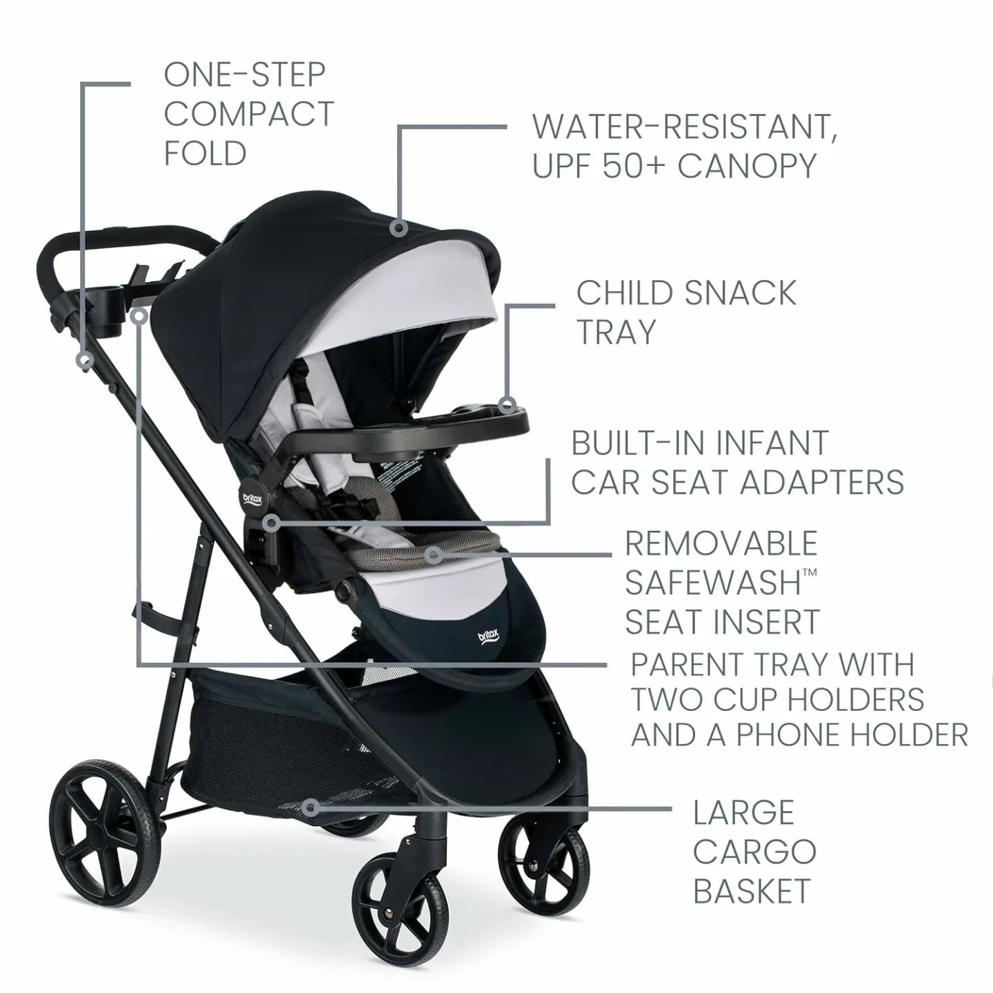 Britax Willow Brook S+ Travel System with Car Seat