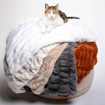 Luxury Concepts Soft Faux Rabbit Fur Throw Blanket - 50" x 60", Elegant Ruched Design Blanket, Machine Washable and Wrinkle Resistant, Lightweight White Throw Blanket for Couch, Sofa and Bed