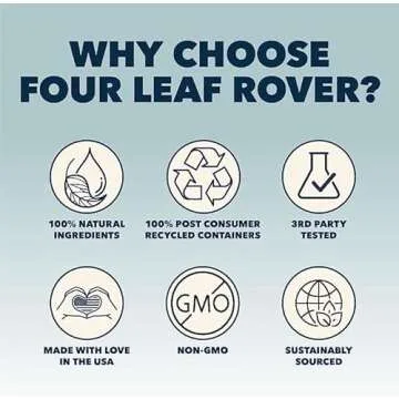 Four Leaf Rover Hip & Joint - Mobility & Joint Support with Glucosamine and Chondroitin for Dogs, 2.4 oz - 22 to 60 Day Supply, Depending on Dog’s Weight - Vet Formulated - Easy to Mix - Delicious