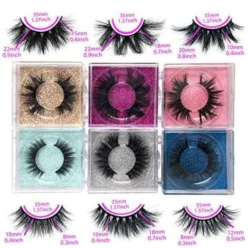 Mink Lashes bulk MIKIWI 30 Pack High Grade Packaging, 3D Mink Lashes wholesale,10-20mm Fluffy Long wispy Eyelashes, 6 Styles Real Mink Eyelashes