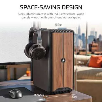 Corsair ONE i500 Gaming PC, 64GB Vengeance DDR5 Memory | Liquid Cooled Intel® Core™ i9 14900K CPU, Liquid Cooled NVIDIA® GeForce RTX™ 4090 GPU, 2TB M.2 SSD, Wood Dark