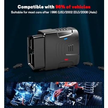 QYQBOON Bluetooth OBD2 Scanner for Cars - Wireless OBD2 Scan Tools & Code Reader for iPhone/Android Wireless Auto Diagnostic Tool to Read and Clear Error Codes Live Data Reset Exclusive APP