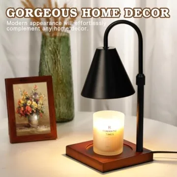 Modern Candle Warmer Lamp with Timer and Dimmable Control