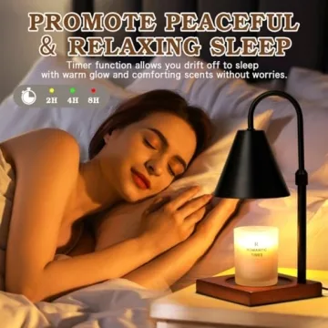 Modern Candle Warmer Lamp with Timer and Dimmable Control