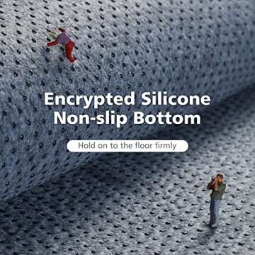 Ophanie Rugs for Living Room 5x8 Machine Washable Grey Carpet, Fluffy Fuzzy Plush Shag Comfy Soft Area Rug, Indoor Floor Carpet for Kids Boys Girls Dorm Bedroom Playroom, Home Decor Aesthetic