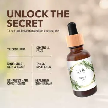 Lia Organics Batana Oil - 100 Percent Pure Batana Oil Organic - Holistic Golden Herbal Batana Oil- Dr. Sebi - Pure Batana Oil from Honduras - For Men, Women, Postpartum, Thinning Hair, Hair Loss