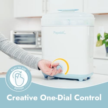 Papablic Baby Bottle Sterilizer & Dryer - Safe & Efficient