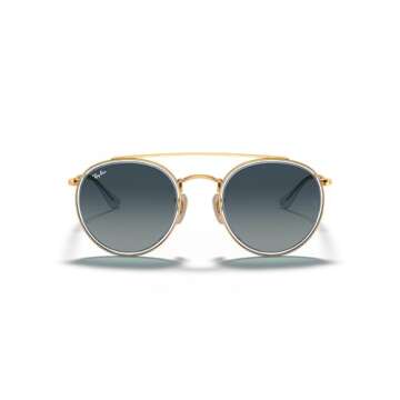 Stylish Ray-Ban Double Bridge Round Sunglasses Online