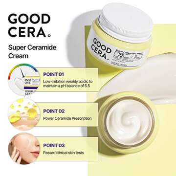 HOLIKA HOLIKA Good Cera Super Ceramide Cream | Soothing Facial Cream & Skin Moisturizer | Ceramide C...