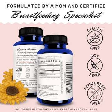 Legendairy Milk Liquid Gold + Sunflower Lecithin Lactation Supplement for Milk Supply Increase and for Clogged Milk Ducts - Breastfeeding Supplements for Milk Flow and Boost Milk Production