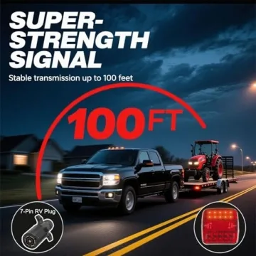 Wireless Magnetic Trailer Lights LED Kit with 10-Hour Battery Life