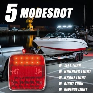 Wireless Magnetic Trailer Lights LED Kit with 10-Hour Battery Life