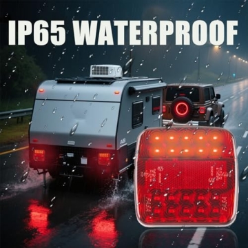 Wireless Magnetic Trailer Lights LED Kit with 10-Hour Battery Life