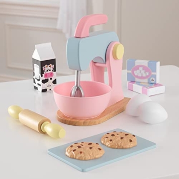 KidKraft Wooden Pastel Baking Set for Kids to Inspire Creativity