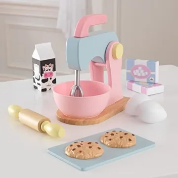 KidKraft Wooden Pastel Baking Set for Kids to Inspire Creativity
