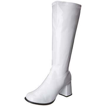 Ellie Shoes Women's Gogo Boot, White, 6 M US