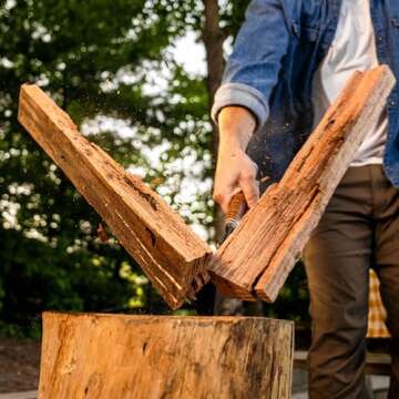 ESTWING Fireside Friend Axe - 14" Wood Splitting Maul with Forged Steel Construction & Shock Reduction Grip - E3-FF4, Blue