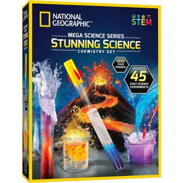 Stunning Chemistry Kit: 45 Easy STEM Experiments for Kids