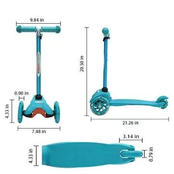 ChromeWheels Deluxe 3 Wheel Scooter for Kids
