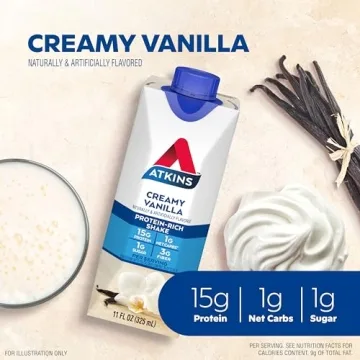 Atkins Creamy Vanilla Keto Protein Shake 15g Protein