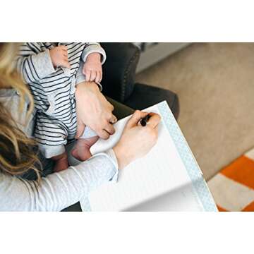 Pearhead Hello Handsome, First 5 Years Baby Memory Book with Photo Insert, Perfect Baby Keepsake, Blue 3x3 Inch (Pack of 1)