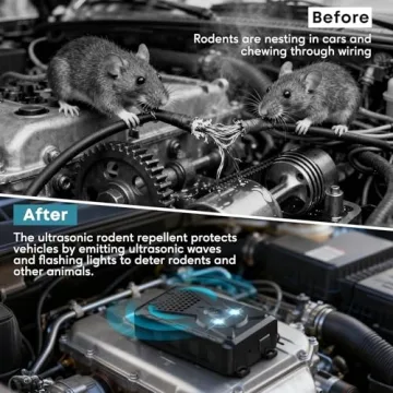 Ultrasonic Rodent Repellent for Cars and Homes