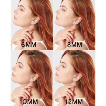 Gabry&jwl 316L Surgical Stainless Steel Hoop Earrings 6mm 8mm 10mm 12mm Silver Huggie Earrings Hypoallergenic Cartilage Hoop Earrings Helix Lobes Hinged Sleeper Earrings For Women Men