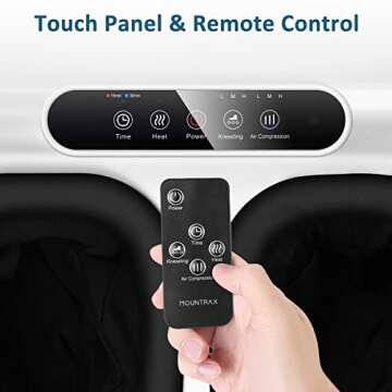MOUNTRAX Foot Massager Machine with Heat, Gifts for Women Men, Shiatsu Foot Massager with Remote Con...