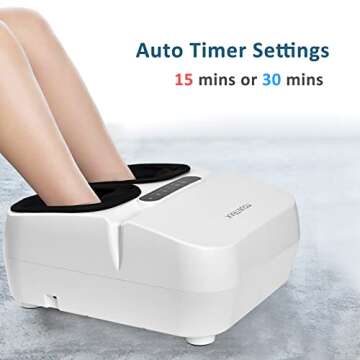 MOUNTRAX Shiatsu Foot Massager with Heat & Remote Control