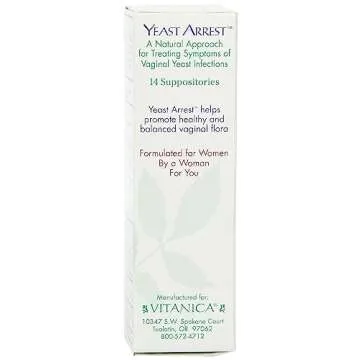Vitanica Yeast Arrest Suppositories for Yeast Infection Relief