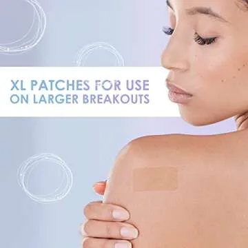 AUSLKA XL Blemish Patches for Acne Relief and Care