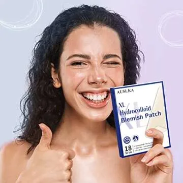 AUSLKA XL Blemish Patches for Acne Relief and Care