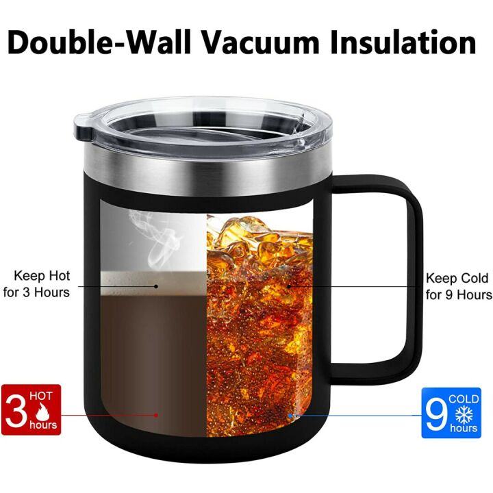 Gamer Gifts Stainless Steel Coffee Mug - 12oz Black