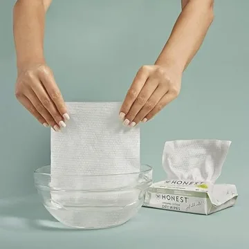 Honest Company Organic Cotton Dry Wipes for Sensitive Skin