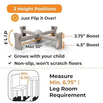 Kaboost Portable Booster Seat for Kitchen Chairs