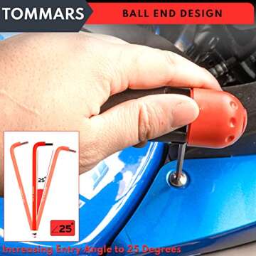 TOMMARS Hex Key Set with Magnetic Ball Ends for All Tasks