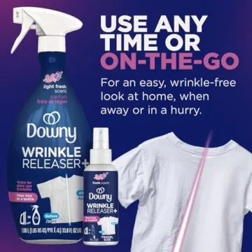 Downy Wrinkle Releaser Spray Pack of 2 Fresh Scent 33.8 Oz