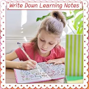 Outus Sequin Girls Journal Set with Color Gel Pens