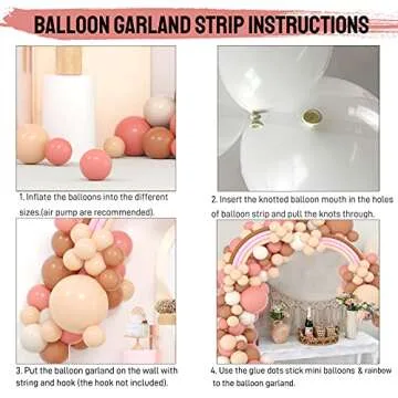 Boho Balloon Arch Kit for Elegant Party Decorations