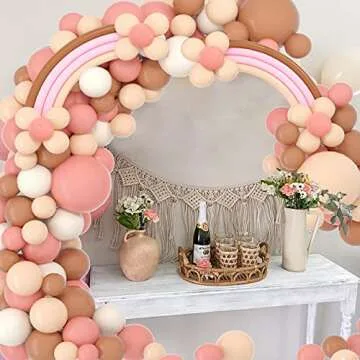 Boho Balloon Arch Kit for Elegant Party Decorations