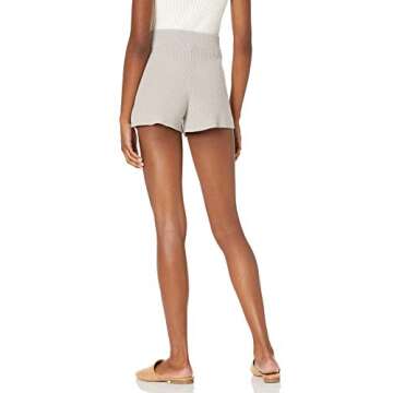The Drop Women's Faith Pull-On Ribbed Sweater Short, Porpoise, L