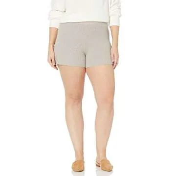 The Drop Women's Faith Pull-On Ribbed Sweater Short, Porpoise, L