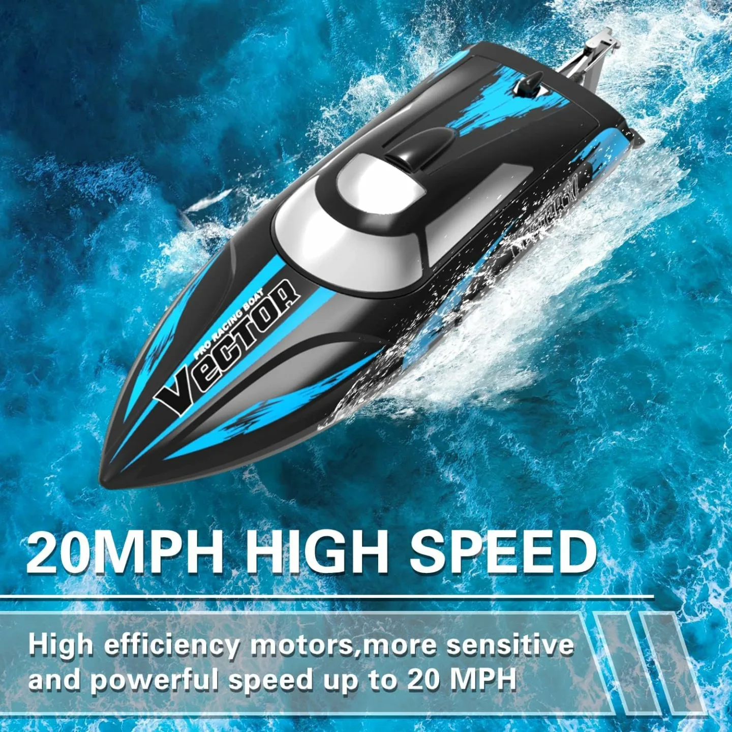 Fast RC Boat 20MPH for Adults & Kids Enjoyment