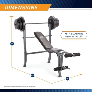 Marcy MD-2082W Diamond Elite Utility Bench with Weights
