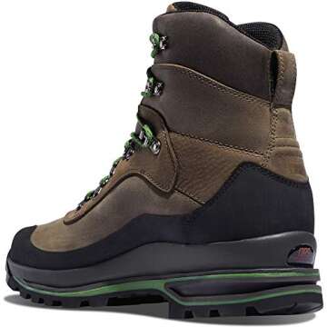 Danner Men's 67810 Crag Rat USA 7" Gore-Tex Hiking Boot, Brown/Green - 10 D