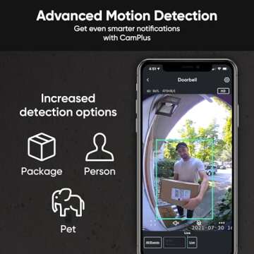 Wyze Wireless Video Doorbell Pro (Chime Included), 1440 HD Video, 1:1 Aspect Ratio: 1:1 Head-to-Toe View, 2-Way Audio, Night Vision