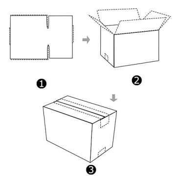 PETAFLOP 10x7x5 Shipping Boxes, White Corrugated Mailing Cardboard Box for Packing Small Business, 25 Pack
