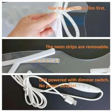 Nordstylee LED Kiss My Peach Neon Sign for Every Occasion